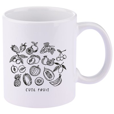 Fruity Subtle Pride Subtle Queer Subtle Bi 11oz C Handle Ceramic Mug
