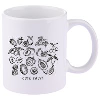 Fruity Subtle Pride Subtle Queer Subtle Bi 11oz C Handle Ceramic Mug