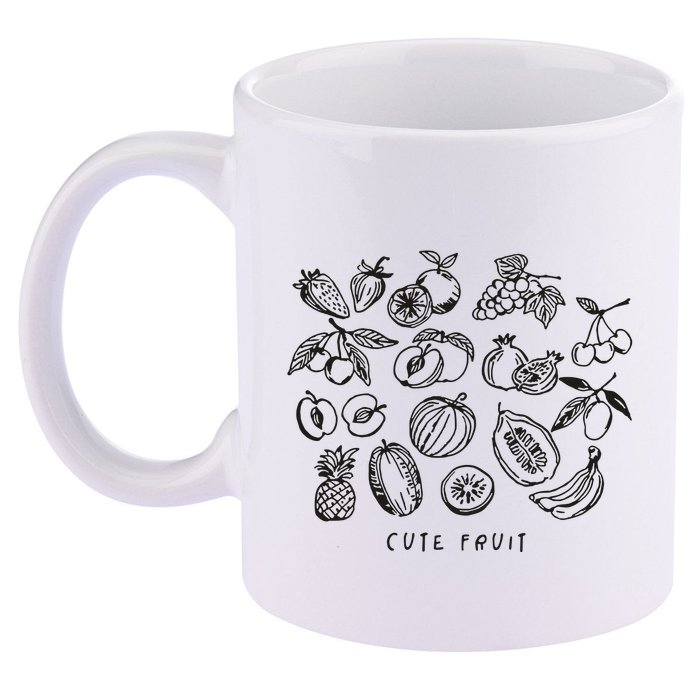 Fruity Subtle Pride Subtle Queer Subtle Bi 11oz C Handle Ceramic Mug