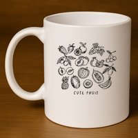 Fruity Subtle Pride Subtle Queer Subtle Bi 11oz C Handle Ceramic Mug
