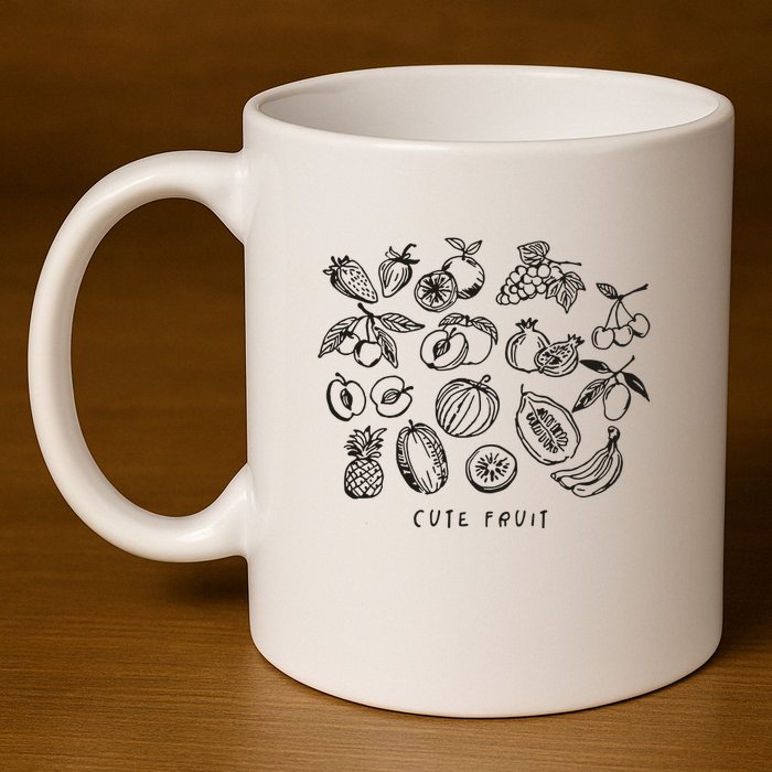 Fruity Subtle Pride Subtle Queer Subtle Bi 11oz C Handle Ceramic Mug
