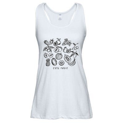 Fruity Subtle Pride Subtle Queer Subtle Bi Ladies Essential Flowy Tank