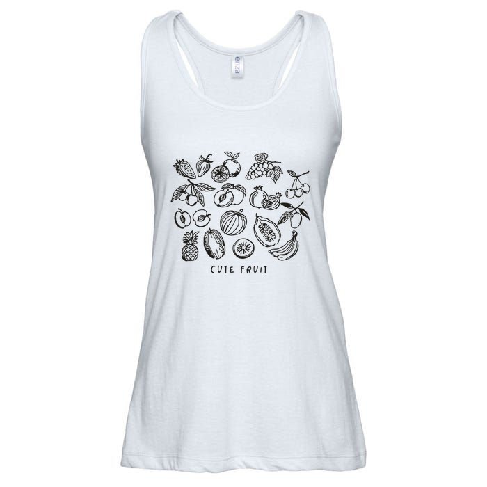 Fruity Subtle Pride Subtle Queer Subtle Bi Ladies Essential Flowy Tank