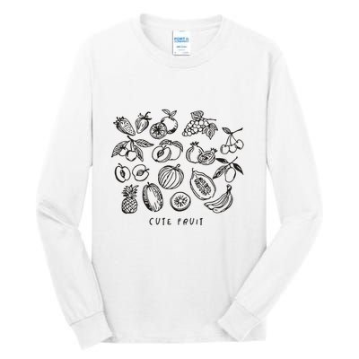 Fruity Subtle Pride Subtle Queer Subtle Bi Tall Long Sleeve T-Shirt