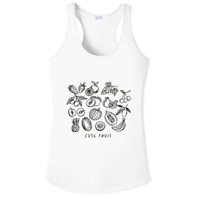 Fruity Subtle Pride Subtle Queer Subtle Bi Ladies PosiCharge Competitor Racerback Tank