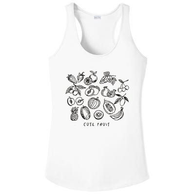 Fruity Subtle Pride Subtle Queer Subtle Bi Ladies PosiCharge Competitor Racerback Tank