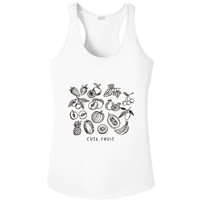 Fruity Subtle Pride Subtle Queer Subtle Bi Ladies PosiCharge Competitor Racerback Tank