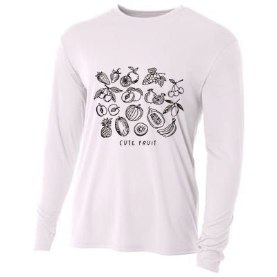 Fruity Subtle Pride Subtle Queer Subtle Bi Cooling Performance Long Sleeve Crew