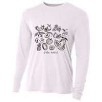 Fruity Subtle Pride Subtle Queer Subtle Bi Cooling Performance Long Sleeve Crew