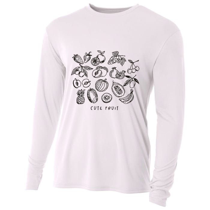 Fruity Subtle Pride Subtle Queer Subtle Bi Cooling Performance Long Sleeve Crew