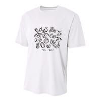 Fruity Subtle Pride Subtle Queer Subtle Bi Youth Performance Sprint T-Shirt