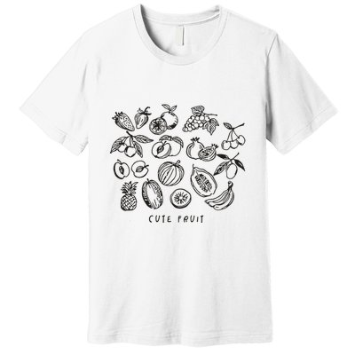 Fruity Subtle Pride Subtle Queer Subtle Bi Premium T-Shirt