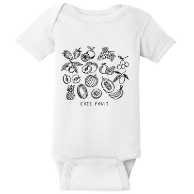 Fruity Subtle Pride Subtle Queer Subtle Bi Baby Bodysuit