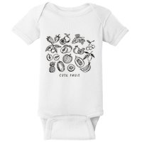 Fruity Subtle Pride Subtle Queer Subtle Bi Baby Bodysuit