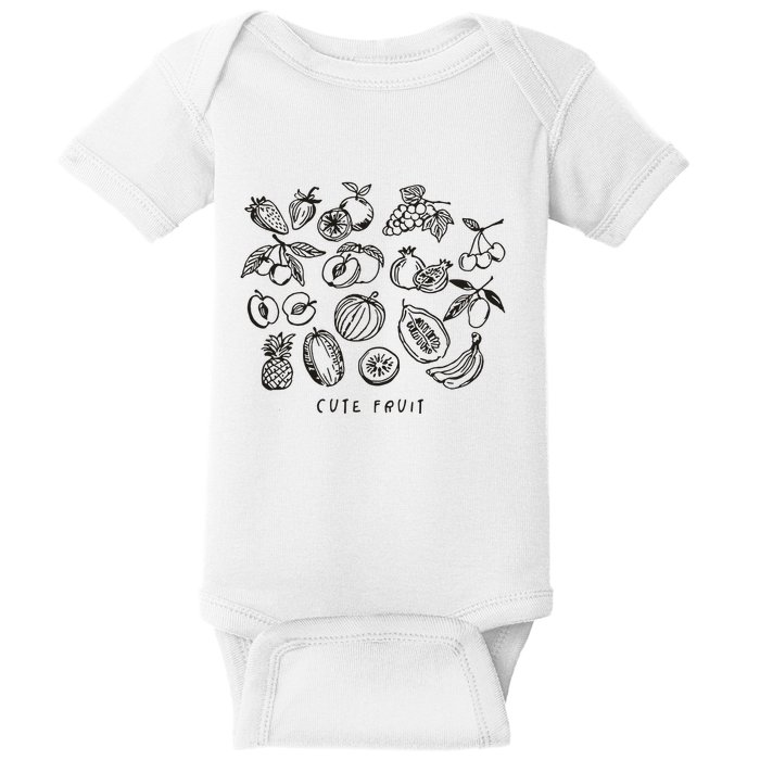 Fruity Subtle Pride Subtle Queer Subtle Bi Baby Bodysuit