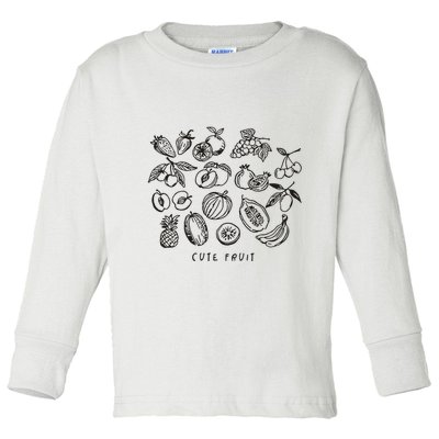 Fruity Subtle Pride Subtle Queer Subtle Bi Toddler Long Sleeve Shirt