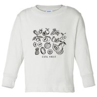 Fruity Subtle Pride Subtle Queer Subtle Bi Toddler Long Sleeve Shirt