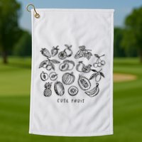 Fruity Subtle Pride Subtle Queer Subtle Bi Golf Towel
