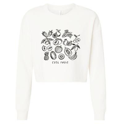 Fruity Subtle Pride Subtle Queer Subtle Bi Cropped Pullover Crew