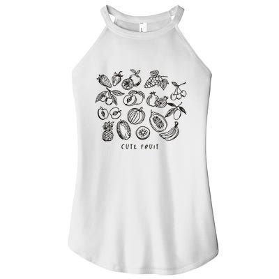Fruity Subtle Pride Subtle Queer Subtle Bi Women's Perfect Tri Rocker Tank