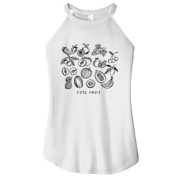 Fruity Subtle Pride Subtle Queer Subtle Bi Women's Perfect Tri Rocker Tank