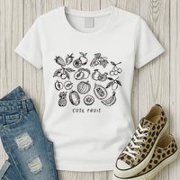 Fruity Subtle Pride Subtle Queer Subtle Bi Womens T-Shirt