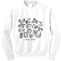 Fruity Subtle Pride Subtle Queer Subtle Bi Kids Sweatshirt