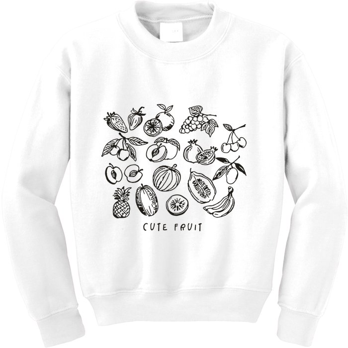 Fruity Subtle Pride Subtle Queer Subtle Bi Kids Sweatshirt
