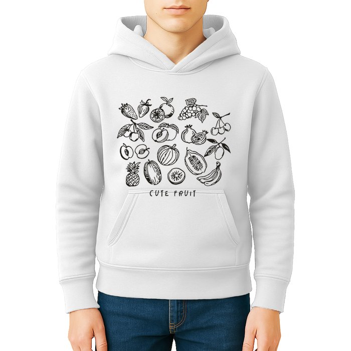 Fruity Subtle Pride Subtle Queer Subtle Bi Kids Hoodie