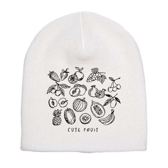 Fruity Subtle Pride Subtle Queer Subtle Bi Short Acrylic Beanie