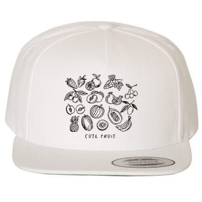 Fruity Subtle Pride Subtle Queer Subtle Bi Wool Snapback Cap