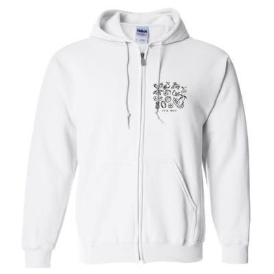 Fruity Subtle Pride Subtle Queer Subtle Bi Full Zip Hoodie