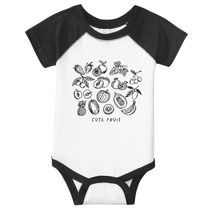 Fruity Subtle Pride Subtle Queer Subtle Bi Infant Baby Jersey Bodysuit