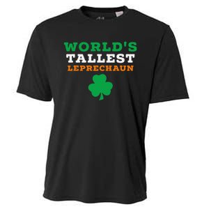 Funny Saint Patrick's Day Worlds Tallest Leprechaun Gift Cooling Performance Crew T-Shirt