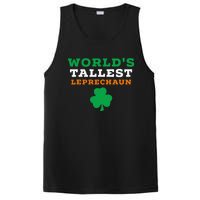 Funny Saint Patrick's Day Worlds Tallest Leprechaun Gift PosiCharge Competitor Tank