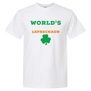 Funny Saint Patrick's Day Worlds Tallest Leprechaun Gift Garment-Dyed Heavyweight T-Shirt