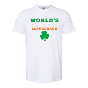 Funny Saint Patrick's Day Worlds Tallest Leprechaun Gift Softstyle CVC T-Shirt