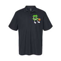 Funny St Patricks Day Shamrock Playing Basketball b.o.y.s Girls Softstyle Adult Sport Polo