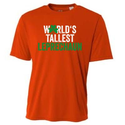 Funny St Patrick's Day Gnome World's Tallest Leprechaun Great Gift Cooling Performance Crew T-Shirt