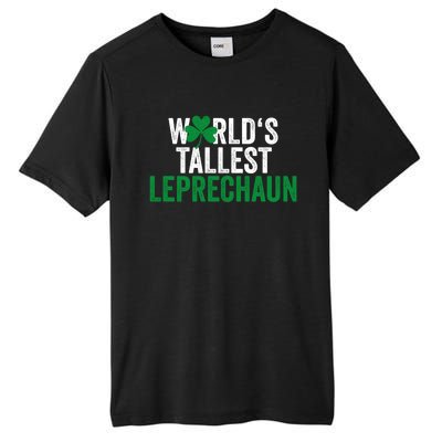 Funny St Patrick's Day Gnome World's Tallest Leprechaun Great Gift Tall Fusion ChromaSoft Performance T-Shirt