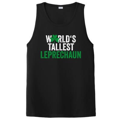 Funny St Patrick's Day Gnome World's Tallest Leprechaun Great Gift PosiCharge Competitor Tank