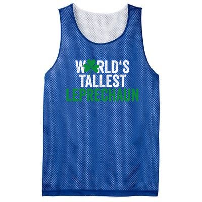 Funny St Patrick's Day Gnome World's Tallest Leprechaun Great Gift Mesh Reversible Basketball Jersey Tank