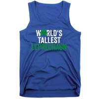 Funny St Patrick's Day Gnome World's Tallest Leprechaun Great Gift Tank Top