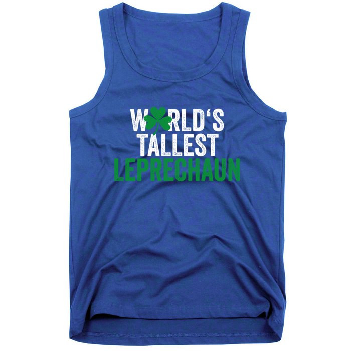 Funny St Patrick's Day Gnome World's Tallest Leprechaun Great Gift Tank Top