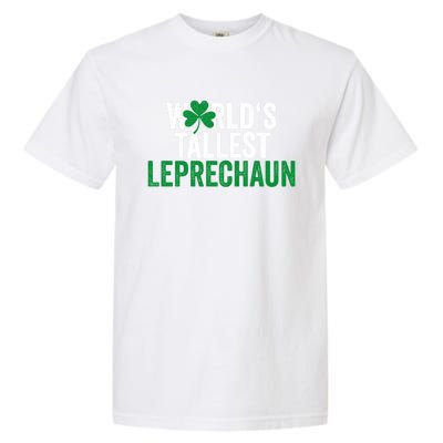 Funny St Patrick's Day Gnome World's Tallest Leprechaun Great Gift Garment-Dyed Heavyweight T-Shirt