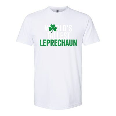 Funny St Patrick's Day Gnome World's Tallest Leprechaun Great Gift Softstyle CVC T-Shirt