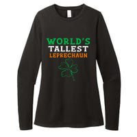 Funny Saint Patrick's Day Worlds Tallest Leprechaun Womens CVC Long Sleeve Shirt