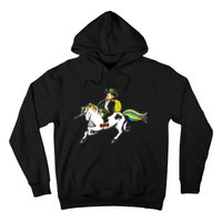 Funny St Patricks Day Leprechaun Unicorn St Paddys Gift Cool Gift Hoodie