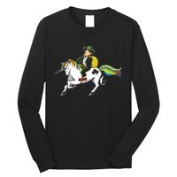 Funny St Patricks Day Leprechaun Unicorn St Paddys Gift Cool Gift Long Sleeve Shirt