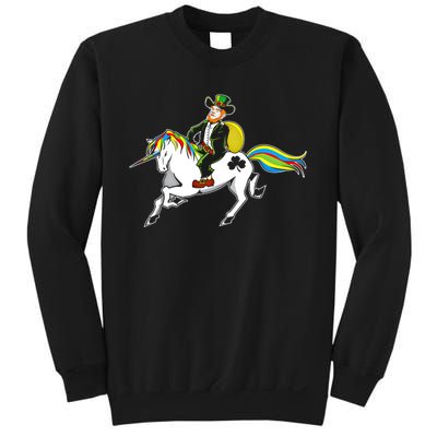 Funny St Patricks Day Leprechaun Unicorn St Paddys Gift Cool Gift Sweatshirt